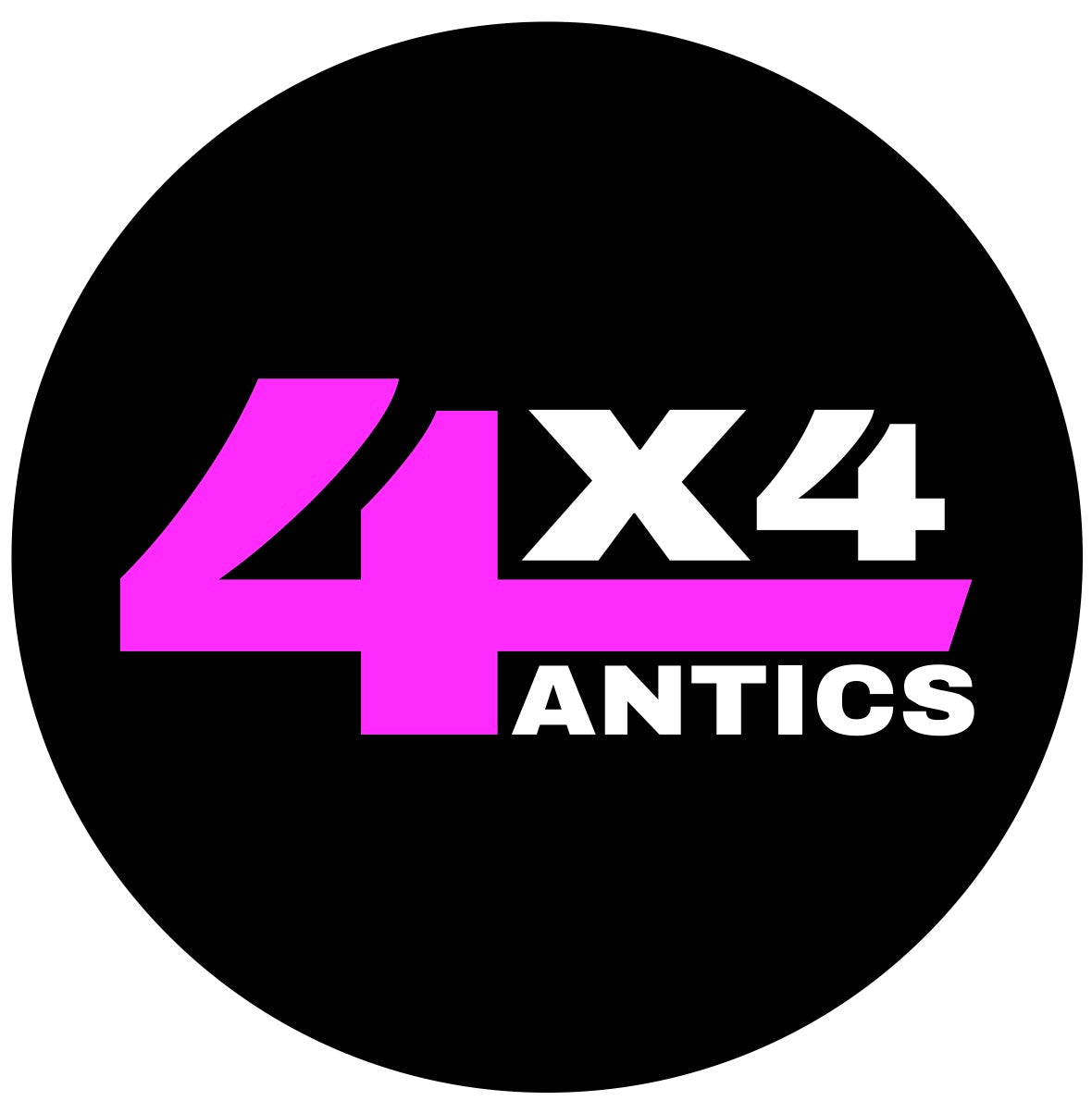 4X4 ANTICS ROUND STICKER