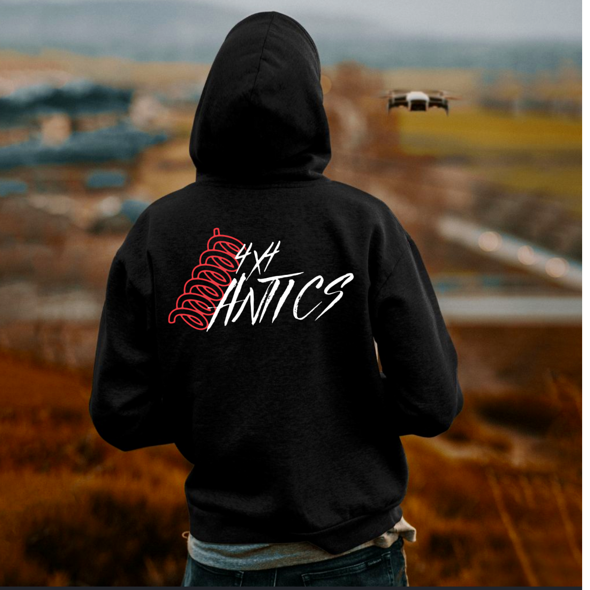 UNISEX HOODIE RED LOGO